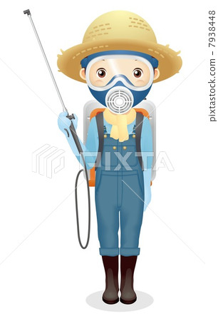Male illustration of a straw hat 7938448