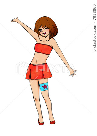 A swimsuit girl A swimsuit girl 7938860