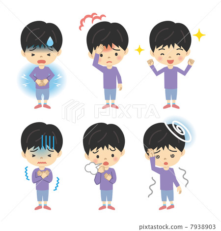Elementary school student's medical condition set Elementary school student's medical condition set 7938903