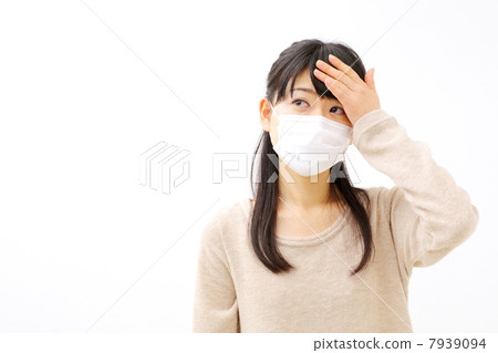 A woman with a mask A woman with a mask 7939094