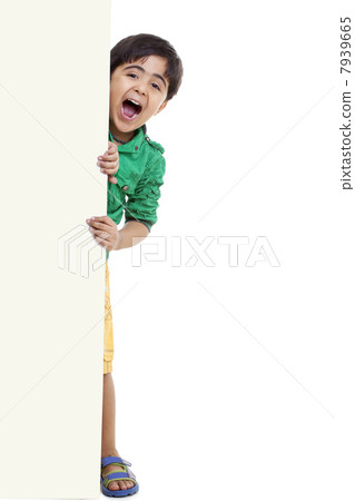 Young boy shouting 7939665