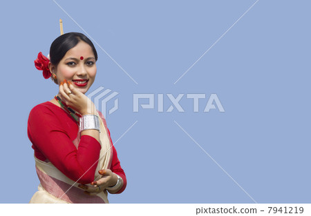 Portrait of a Bihu dancer 7941219