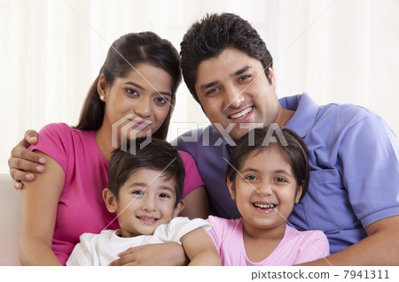 Close-up portrait of a happy family 7941311