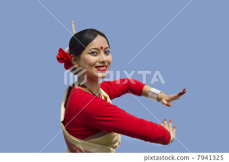 Portrait of a Bihu dancer Portrait of a Bihu dancer 7941325