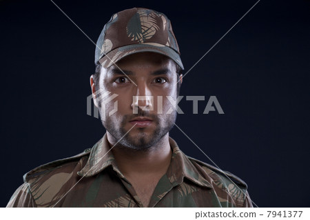 Close-up of Indian soldier 7941377
