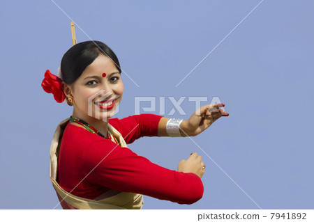 Portrait of a Bihu dancer 7941892