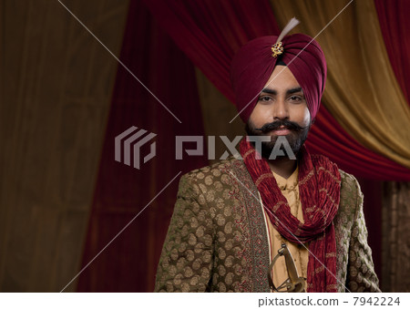Portrait of young man in wedding dress Portrait of young man in wedding dress 7942224