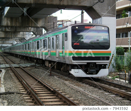 湘南新宿線E231系列西尾站 湘南新宿線E231系列西尾站 7943592