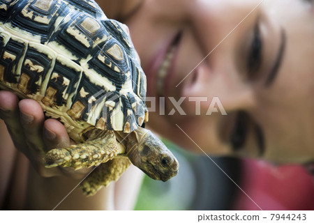 Turtle and woman 7944243