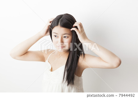 A straight black hair lady A straight black hair lady 7944492