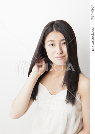 A straight black hair lady A straight black hair lady 7944504