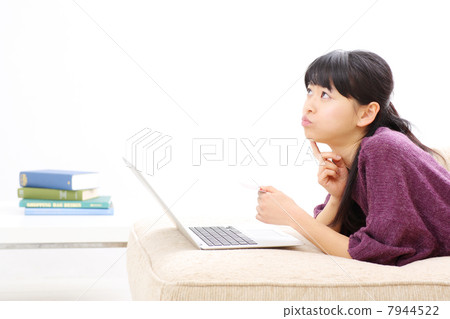 Girls using laptops Girls using laptops 7944522