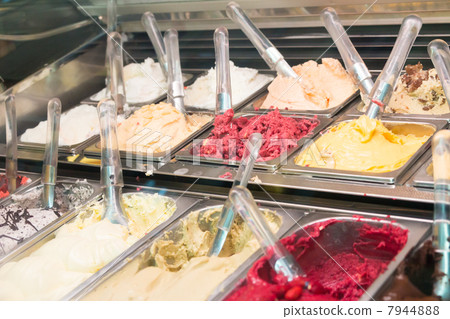 Summer food ~ Gelato showcase ~ 7944888
