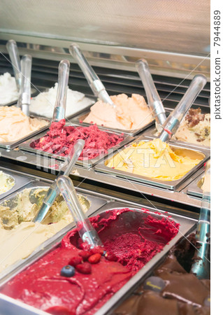 Summer food ~ Gelato showcase ~ 7944889
