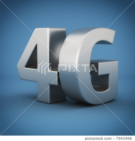 4G on blue 7945998