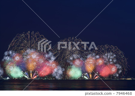 大津市滋賀縣琵琶湖煙花比賽 7946468