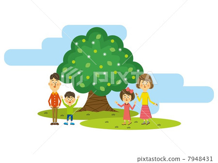 Family and tree 7948431
