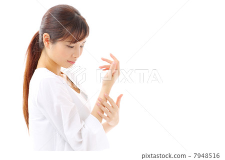 Women touching the wrist Women touching the wrist 7948516