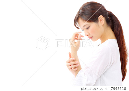 Women touching the wrist Women touching the wrist 7948518
