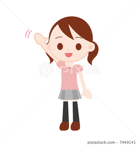 Girls wearing casual wear 7949141