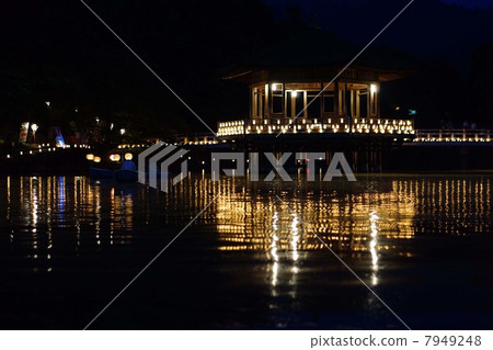 浮禦堂寺 鷺池 奈良梅花鹿公園 7949248