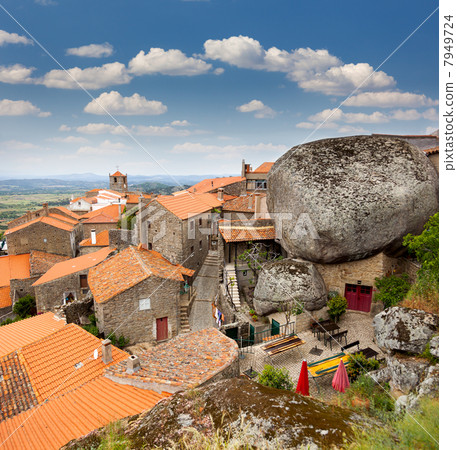 Monsanto village with the bell tower /  Portugal / Europe 7949724