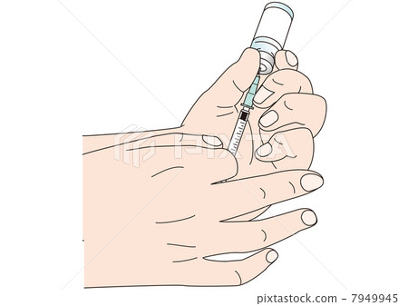 Put medicine in syringe 7949945