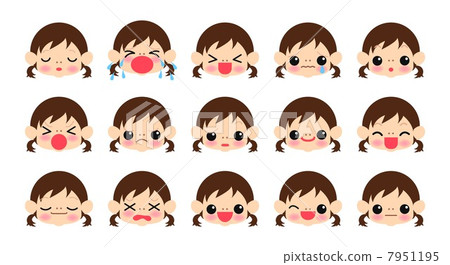 Girl's expression icon Girl's expression icon 7951195