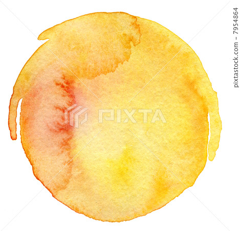 Abstract  circle watercolor painted background 7954864