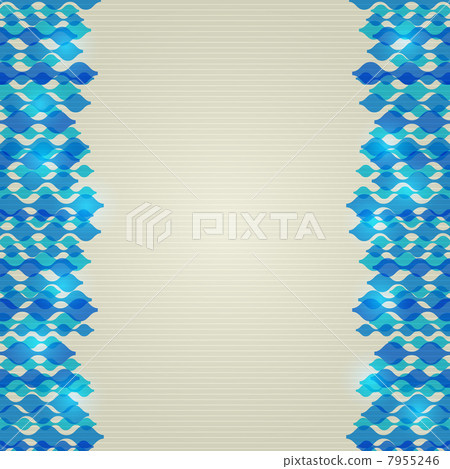 Blue Abstract Shiny Wavy Lines Background Blue Abstract Shiny Wavy Lines Background 7955246