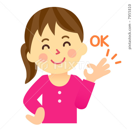 Girl OK Sign Girl OK Sign 7955810