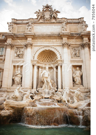 Trevi Fountain, Trevi Fountain, Poly Palace, building, building, decoration, illustration, design, building, outdoor, exterior wall, landmark 7956044