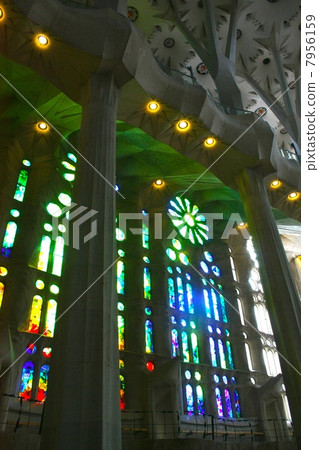 Sagrada Familia, Sagrada Familia, Architecture, Architecture, World Cultural Heritage, Cultural Heritage, Gaudi, Building, Interior, Stained Glass 7956159