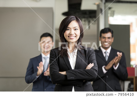 Team of Asian business people Team of Asian business people 7956410