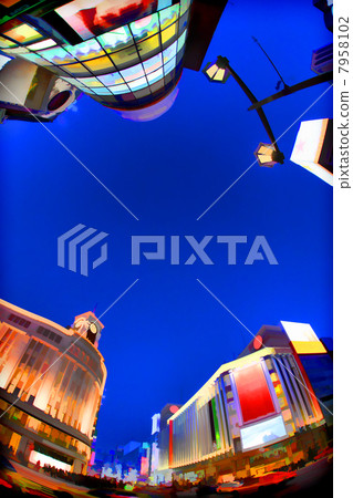 Ginza at dusk 7958102