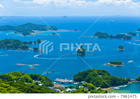 Kujuku Island large panorama from Ishidake observatory Kujuku Island large panorama from Ishidake observatory 7961475