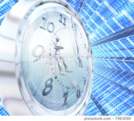 Seated at 11:59 / clock in urban space Seated at 11:59 / clock in urban space 7963090