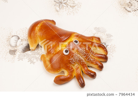 魷魚的剪影麵包 7964434
