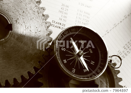 Budget, compass and two mechanical ratchets Budget, compass and two mechanical ratchets 7964897