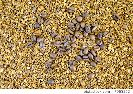 Coffee beans and grains texture Coffee beans and grains texture 7965352