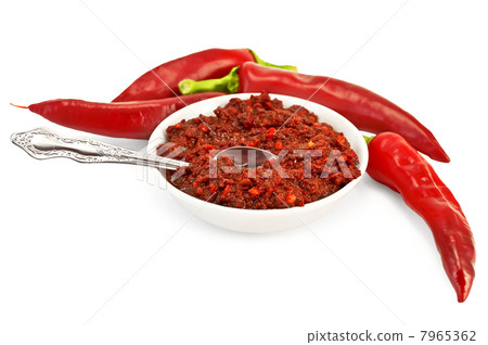 Tabasco with fresh hot pepper 7965362