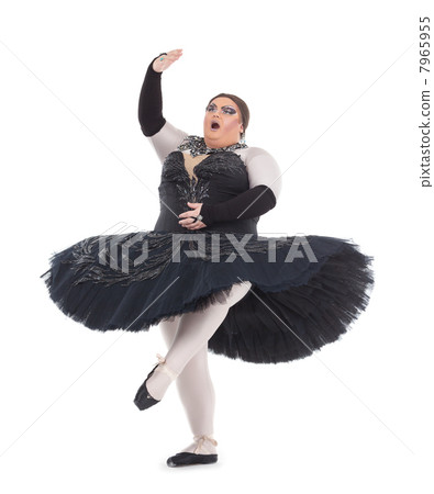 Drag queen dancing in a tutu Drag queen dancing in a tutu 7965955