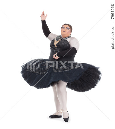 Drag queen dancing in a tutu Drag queen dancing in a tutu 7965968
