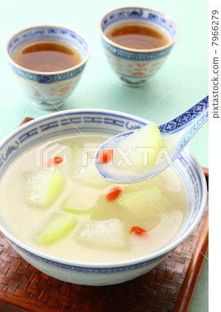 Chinese soup of winter melon 7966279