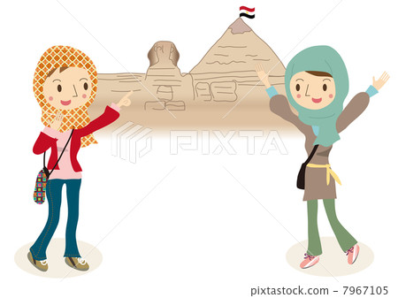 A woman traveling to Egypt 7967105