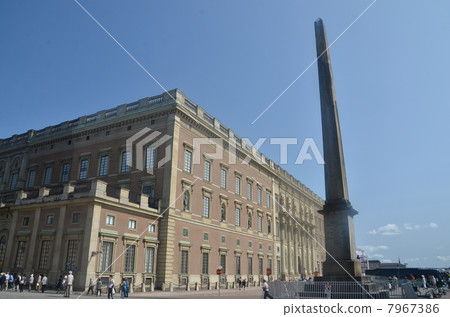 The Gamla Stan royal palace and Obelisk of Stockholm called Venice of Scandinavia The Gamla Stan royal palace and Obelisk of Stockholm called Venice of Scandinavia 7967386