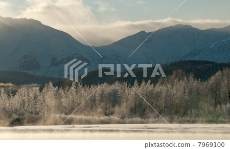 The Chilkat Valley under a covering of snow The Chilkat Valley under a covering of snow 7969100