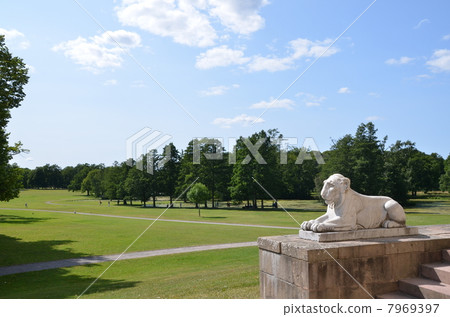 世界遺產Drottningholm宮殿英國樣式庭院 世界遺產Drottningholm宮殿英國樣式庭院 7969397