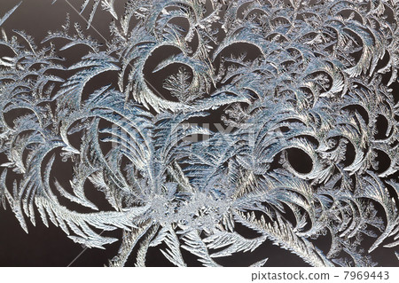 abstract background from frosty pattern on glass abstract background from frosty pattern on glass 7969443