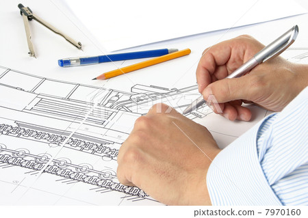 pencil and hand 7970160